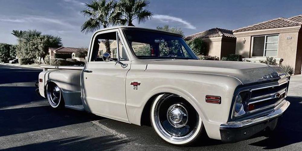Chevrolet C10 with U.S. Wheel Rat Rod (Series 651) Extended Sizing